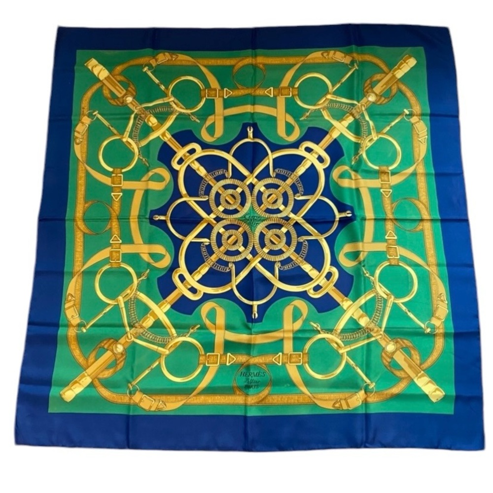 Hermes Eperon d’Or Carre 90 Silk Scarf